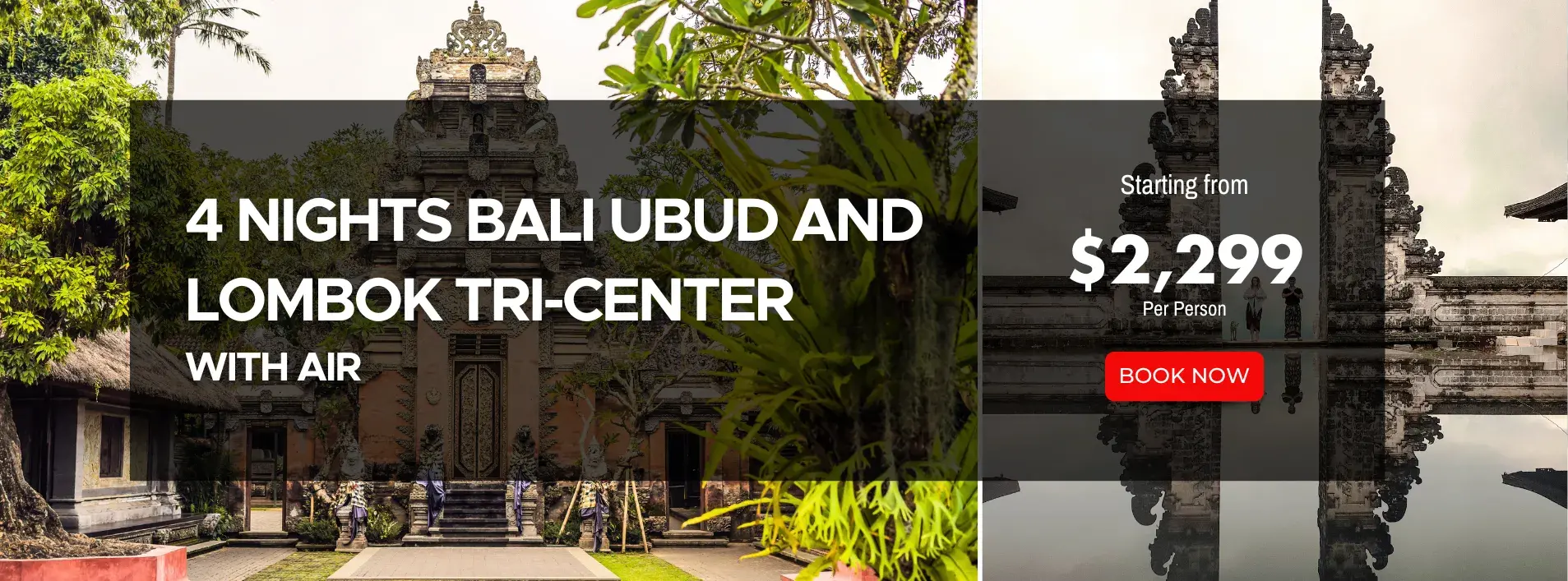 14 Nights Bali Ubud and Lombok Tri-Center w/Air