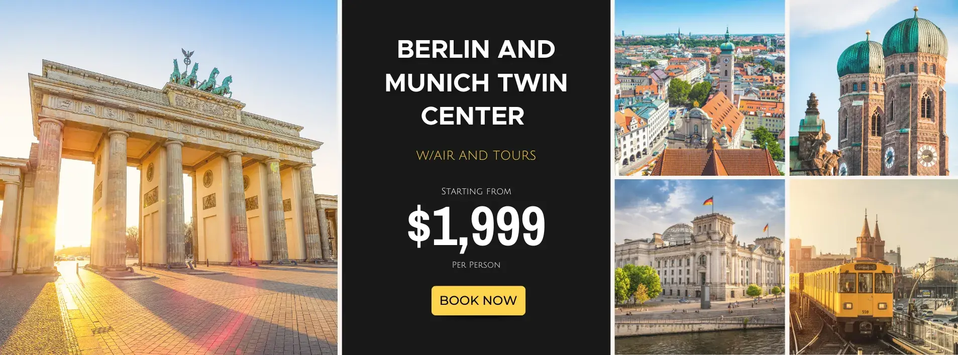 Berlin and Munich Twin Center W/Air and Tours