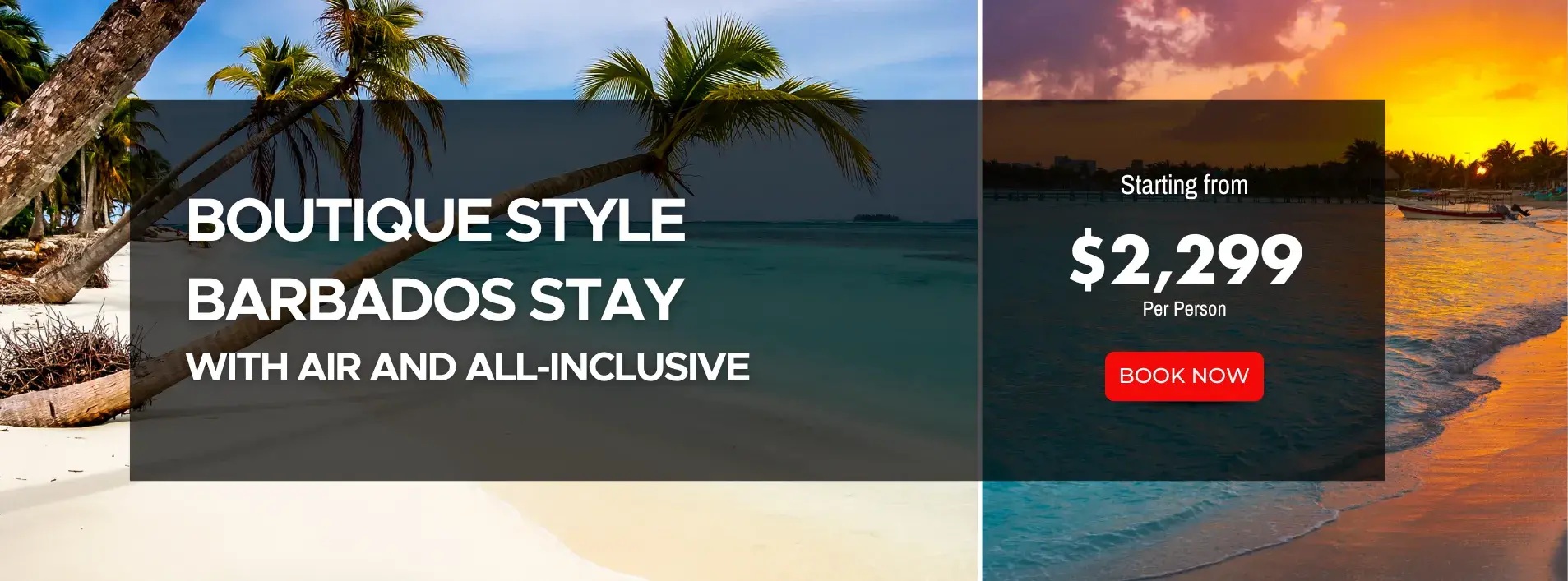 Boutique Style Barbados Stay W/Air and All-Inclusive