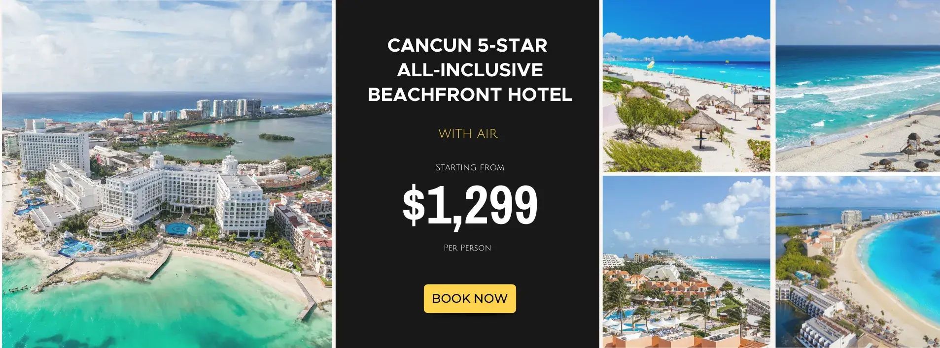 Cancun 5-Star All-Inclusive Beachfront Hotel W/Air