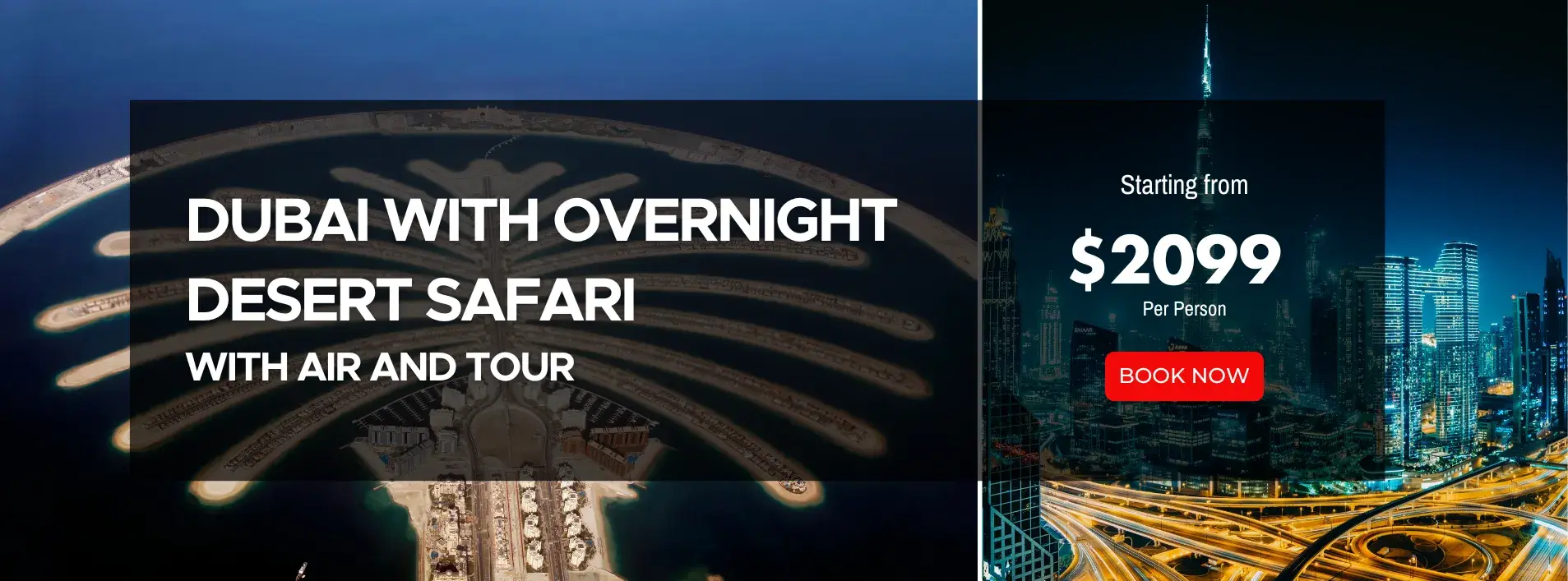 Dubai With Overnight Desert Safari W/Air and tours