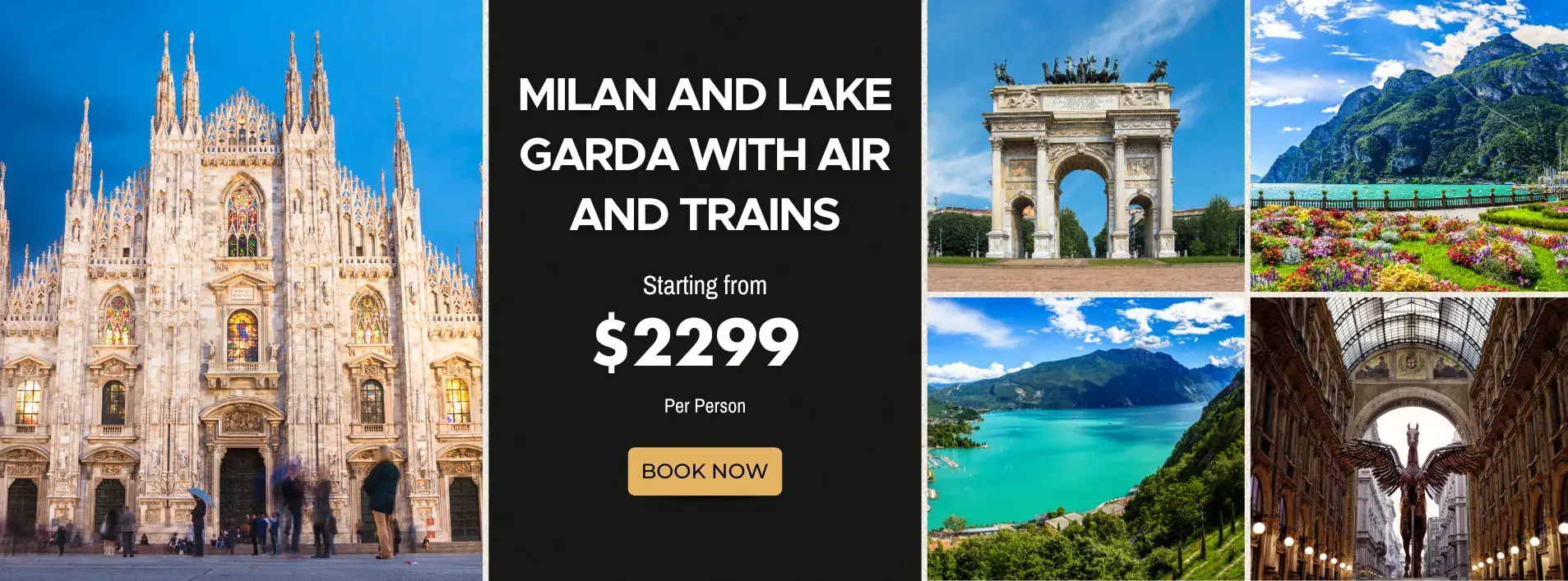 Milan and Lake Garda W/Air and Trains