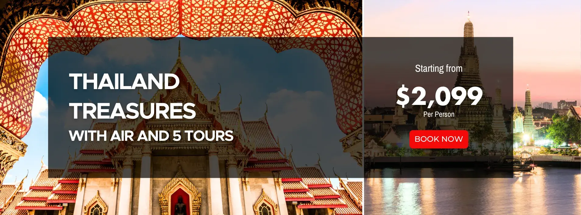 Thailand Treasures W/Air and 5 Tours