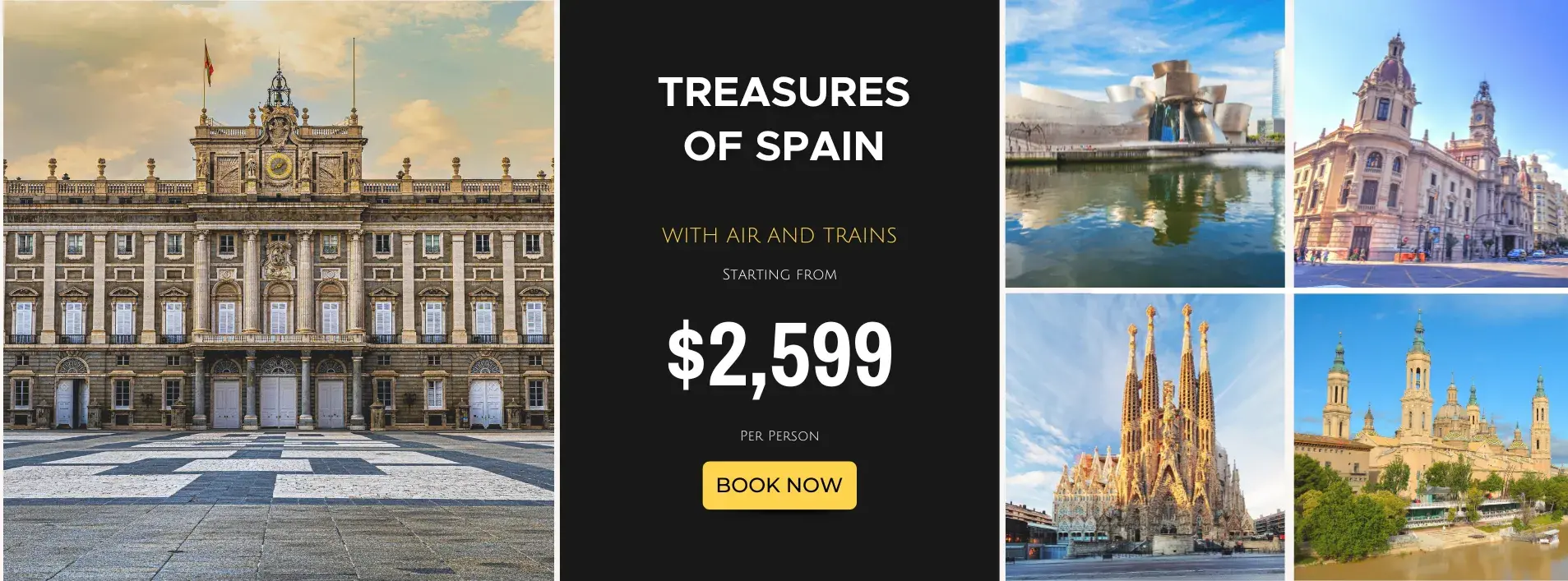 Treasures of Spain W/Air and Trains